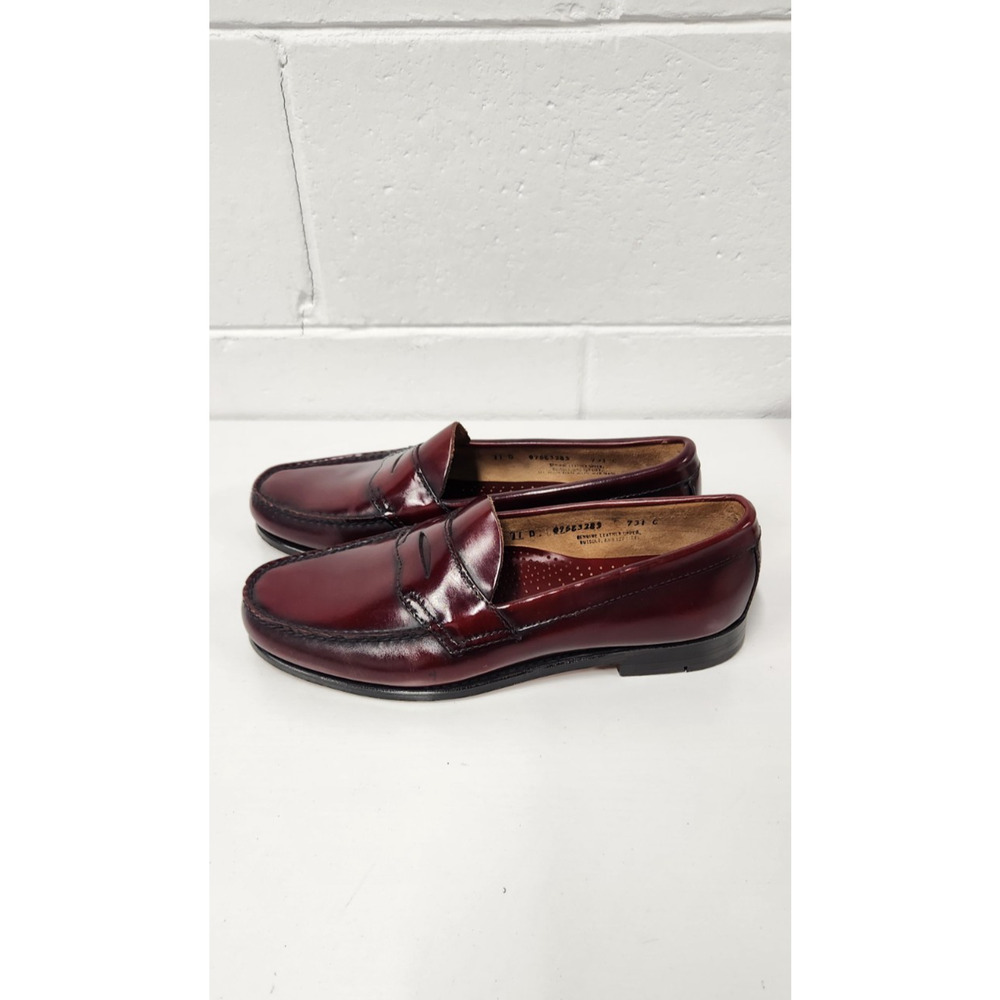 G.H. Bass & Co. Burgundy Leather Penny Loafers